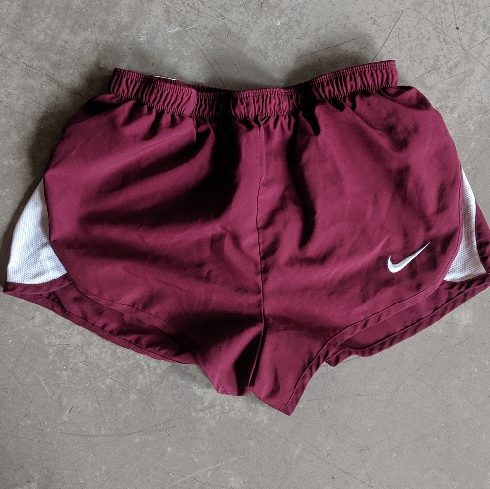 Maroon Nike Running Shorts